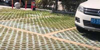 生态超疏水土作为路基，面层为长草的植草砖停车场，已正式盛开使用，并经受住了陆续大雨和台风的考验，使用成效极佳！#超疏水土#停车场#生态#路基#